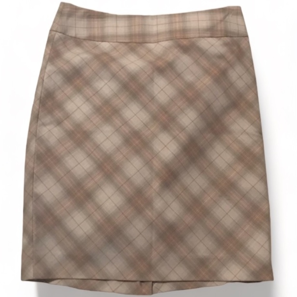The Limited Plaid Lined Pencil Skirt With Side Zipper Ladies Size 6 NWT Vintage